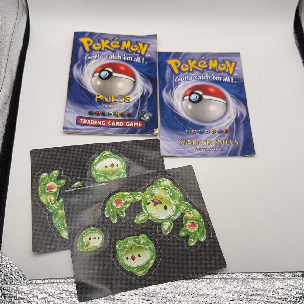 Pokémon Vintage Rules Books + Stickers